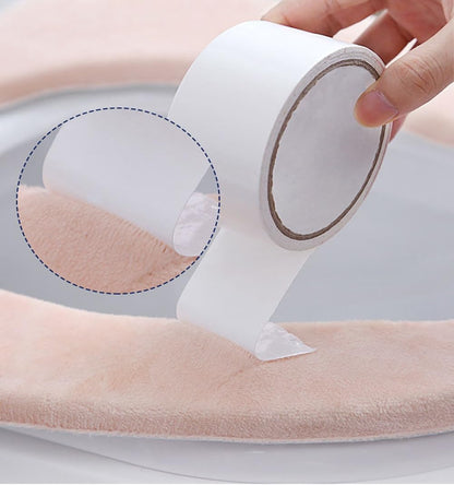 shouzhigo Thicken Toilet seat Cover Cushion Pads Warmer Soft and Washable Toilet Seat Cover Pads (grey, S)