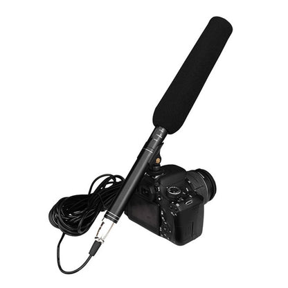 VOANZO Handheld Interview Microphone Professional Recording Microphone for DSLR Cameras Mobile Phones Live Radio Mic for Journalists and Field