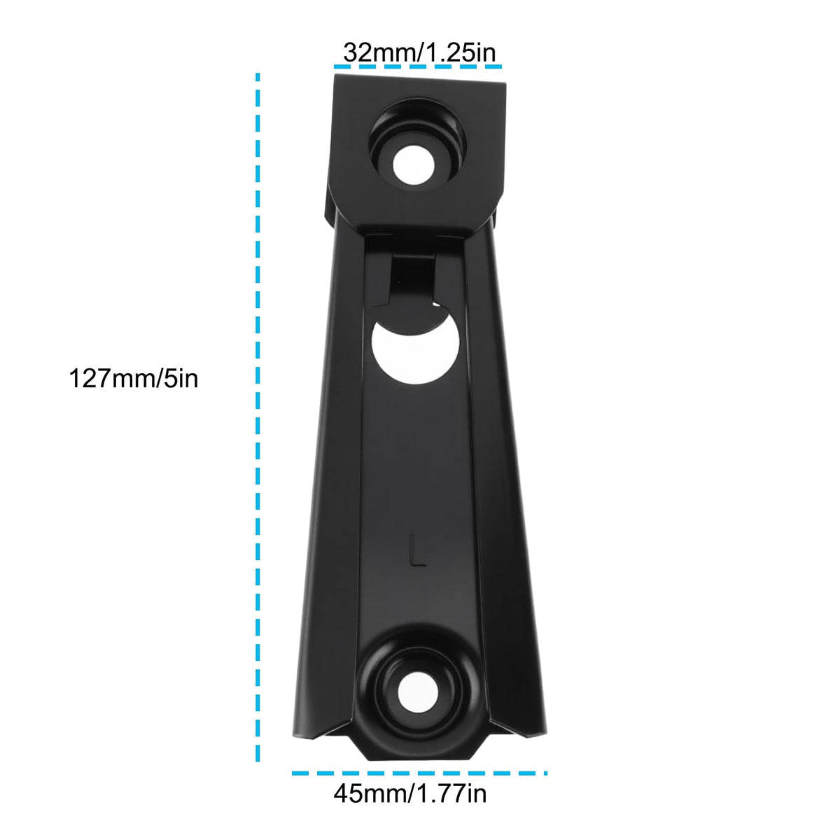 Briny River 4Pcs Recliner Back Clip Bracket KD Clip Bracket for Outdoor or Indoor Lounge Chairs 12.7x4.5x3.2cm Black