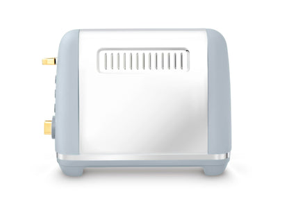 Morphy Richards Accents 4 Slice Toaster, Soft Gold Collection, Variable Browning, Removable Crumb Tray, Cord Storage, Non-slip, 2200W, Ocean Grey,