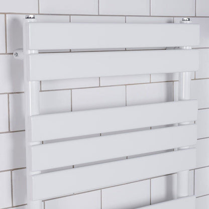 Warmehaus Flat Panel Heated Towel Rail Radiator 1800x600mm Bathroom White