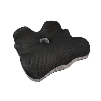 AmzHandler Memory Foam Seat Cushion, Comfort Chair Pad for Home, Office, Car and Daily Use, Ergonomic Support Cushion for Driving and Sitting, Black