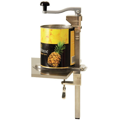 Vogue Bench Can Opener 530 mm / 21 inch, Stainless Steel, Cans up to 355 mm / 14 inch, Heavy Duty Tin Can Opener, Ultra-Sharp Blade, Attaches to