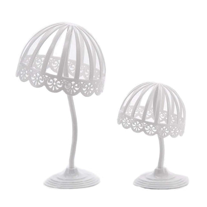 POFET 2 pcs Plastic Baby Hat Cap Storage Display Holder Hair Wigs Rack Shelf Stand