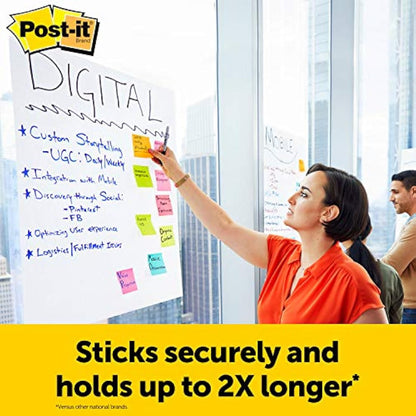 Post-it Super Sticky Self Stick Wall Pad Meeting Chart 566 White 58.4 cm x 50.8 cm 20 Sheets/Pad 2 Pads/Pack 100% PEFC SGSCH-PEFC-COC-110078