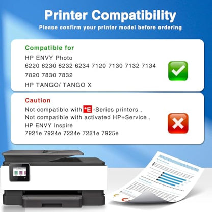 starink 303XL Ink Cartridges Remanufactured for HP 303 303 XL Ink Cartridges Black and Colour Compatible With HP ENVY Photo 6220 6230 6232 6234 7120 7130 7132 7134 7820 7830 7832 TANGO TANGO X