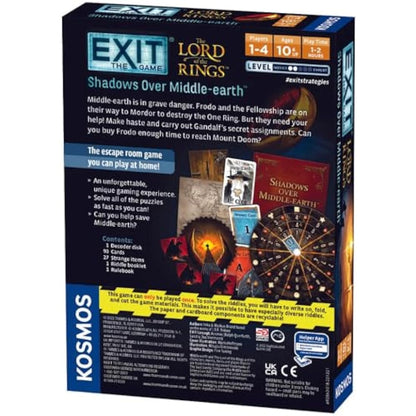 Thames & Kosmos EXIT: The Lord of the Rings - Shadows Over Middle-earth, Escape Card Game, Family Games for Game Night, 2022 ASTRA Best Toys for Kids Finalist, For 1 to 4 Players, Ages 10+