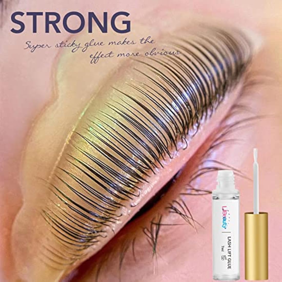 Libeauty Eyelash Lift Kit, 40PCS Eyebrow Lamination Kit, Lash Lift Kit, Long Lasting Curl, Super Sticky Glue, With Toolkit, for Home and Salon Use