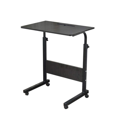 sogesfurniture 60 * 40cm Adjustable Height Laptop Table with Tablet Slot, Mobile Computer Stand Desk Portable Side Table for Bed Sofa