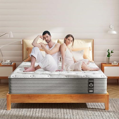 CIUANCE Single Size Mattress 3FT, 10 Inch Gel Infused Single Mattress with Individual Pocket Springs for Ultimate Support & Pressure Relief