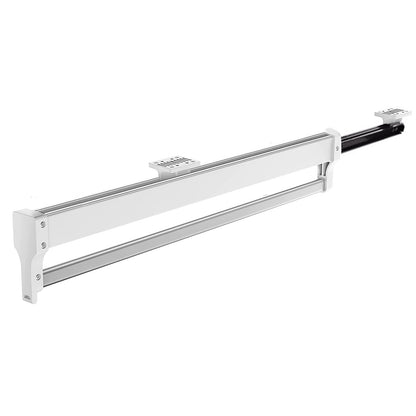 Pull Out Clothes Rail, Adjustable Pull Out Hanger Rail Rod for Wardrobe Trousers Clothing Storage, Space Saving, Load 25kg (White 547mm)