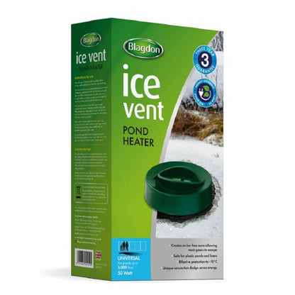 Blagdon Affinity Ice Vent 50w Pond Heater, Allows Oxygen In, Toxic Gases Out, Allows Fish to Breathe, for Ponds up to 5000 Litre,Black