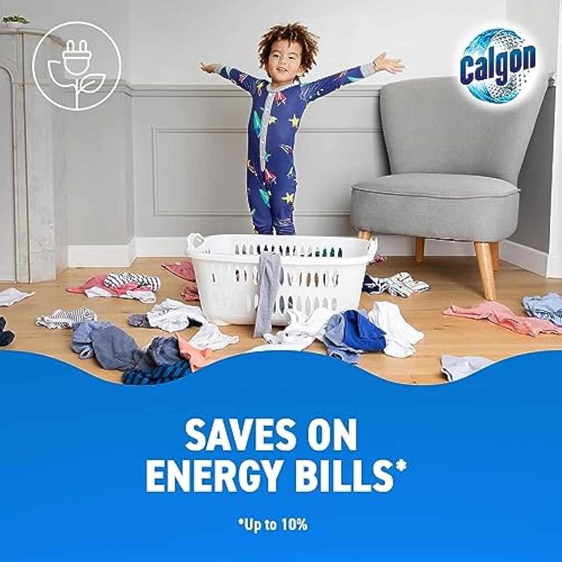 Calgon 4-in-1 Washing Machine Cleaner and Water Softener Tablets, 75 Count , Removes Limescale, Residue, Dirt, Rust & Malodours , Deep Clean , XL Pack Size