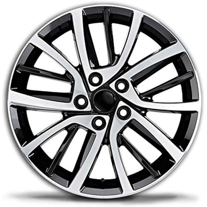 SkinoEu 4 x 65mm Wheel Centre Alloy Hub Center Caps Compatible with VW 3B7 601 171 / 6U7 601 171 Black Hubcaps CV 4