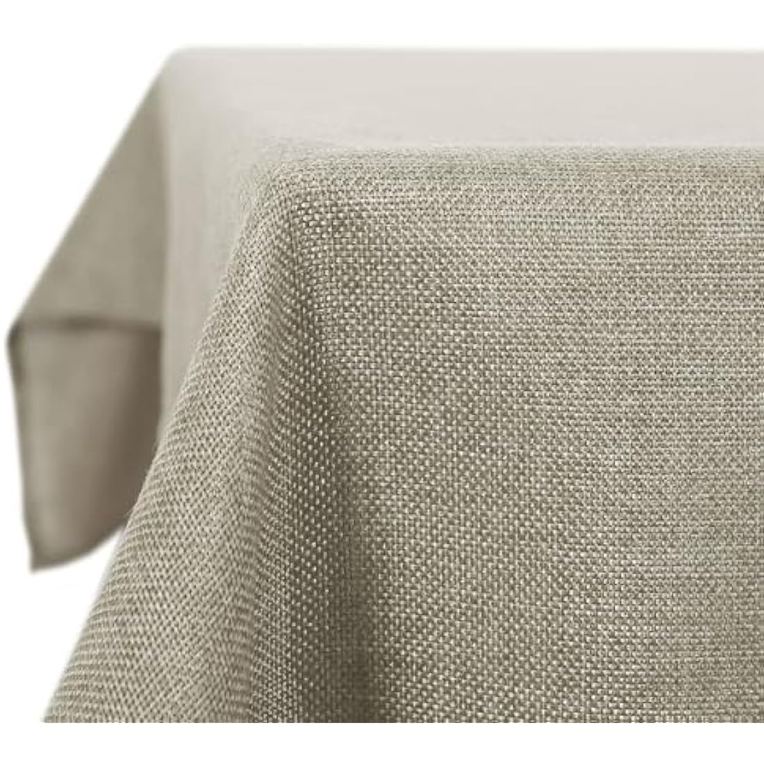 Deconovo Rectangle Tablecloth Faux Linen Wipeable Table Cloth for Garden Table Water Resistant 59x95in(150x240cm) linen