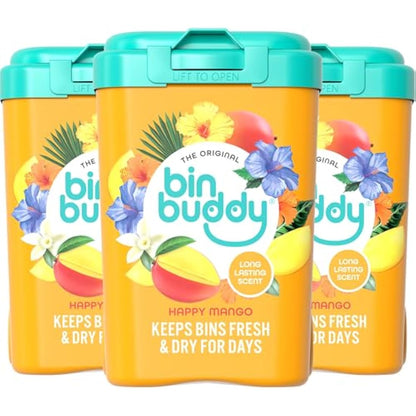Bin Buddy Surf's Up Bin Freshener Powder 450g, Pack of 3 – Leaves Your Bin Smelling Great – Suitable for Indoor Kitchen, Bathroom, Food Waste Bins and Outdoor Wheelie Bins