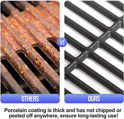Vnierxful 7524 7528 49.53CM Cast Iron Cooking Grates for Weber Genesis E-310/ E-320/ E-330, Genesis S-310/ S-320/ S-330, Genesis EP-310/ EP-320/
