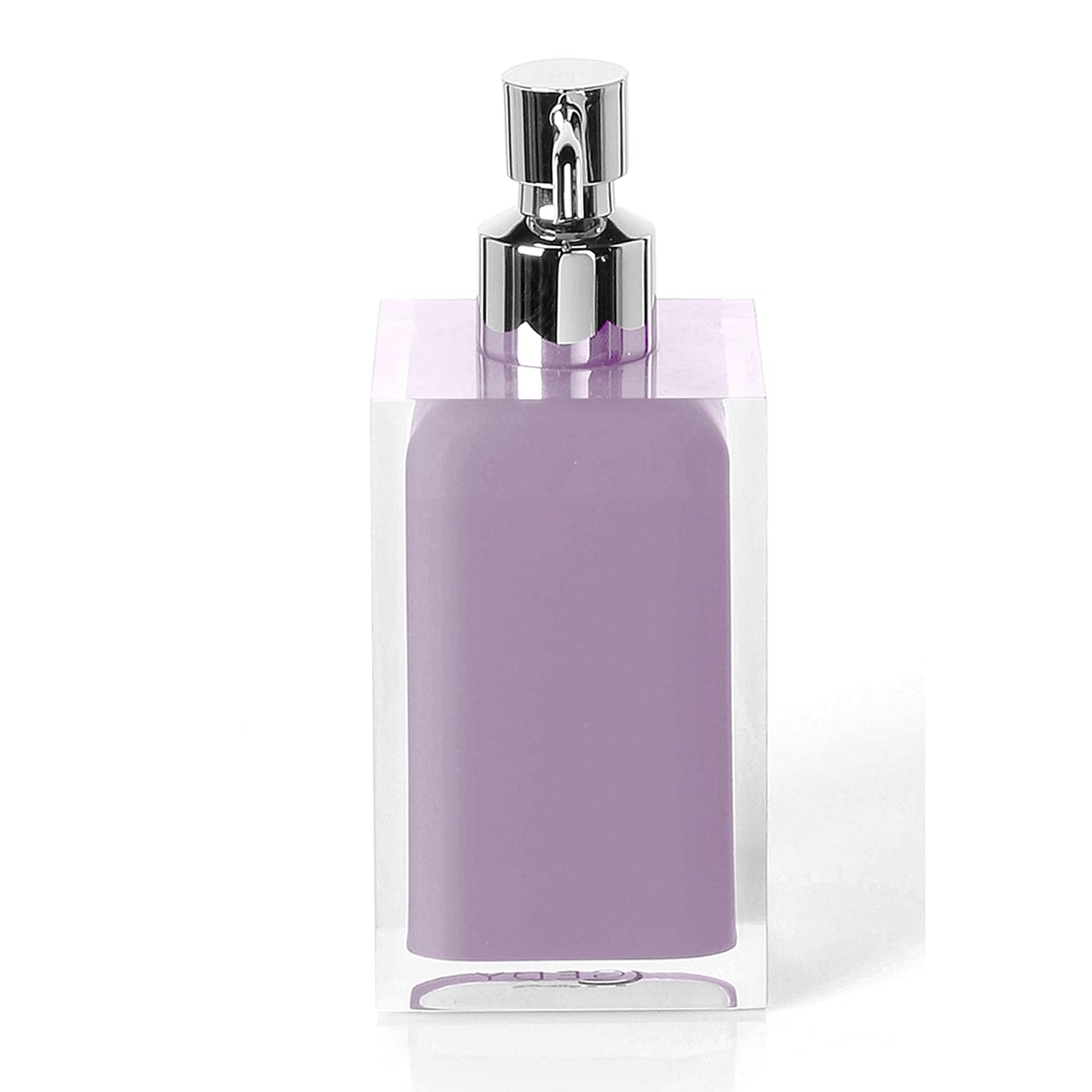 Gedy Bathroom Soap Dispenser, Resin, Purple (Lilac), 16.2 x 7 x 7 cm
