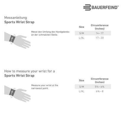 BAUERFEIND, 1 Unisex Sports Wristband, Left/Right Wrist, For Training and Competition, Size: S/M, Pink, 11459471950011