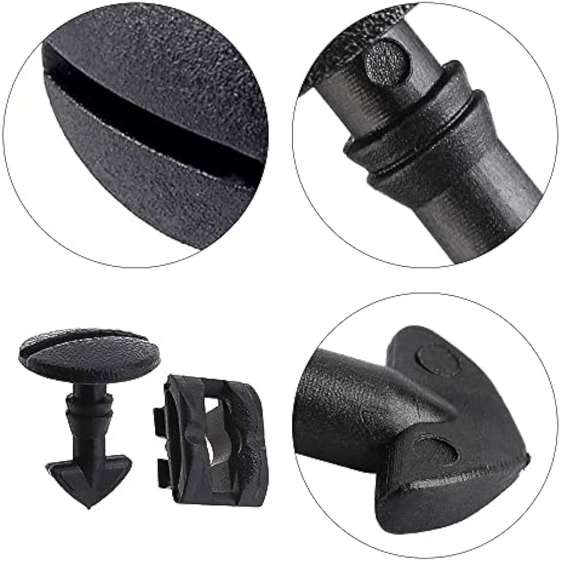 6 Pairs Rear Bumper Tow Eye Cover Inserts Fasteners Rear Bumper Tow Cover Clips Car Retainer Clips Trim Panel Bumper Clips for Car Panel Trim Maintenance