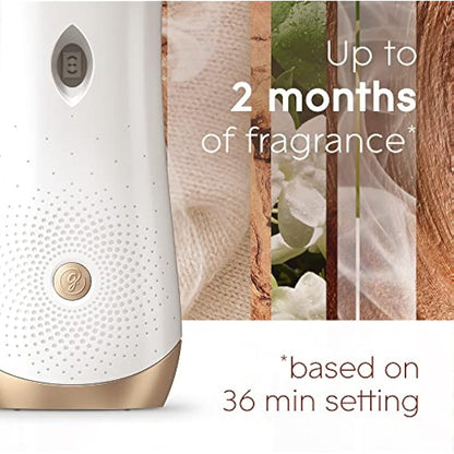 Glade Automatic Air Freshener Holder & Refill, Long-lasting Fragrance Infused with Essential Oils, Sandalwood & Jasmine, 1 Starter Kit, (1 x Holder and 269 ml Refill)