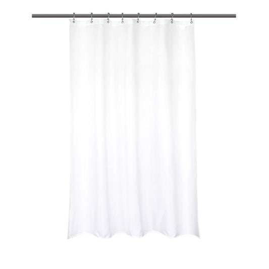 Barossa Design Waterproof Fabric Stall Shower Curtain Liner 48" W x 72" H - Hotel Quality, Machine Washable, White Shower Liner for Bath Tub, 48x72
