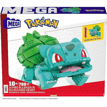 MEGA Pokémon Action Figure Building Toys for Kids, Jumbo Bulbasaur with 355 Pieces, Buildable and Poseable, 7 inches, 7 Year Old Gift Idea
