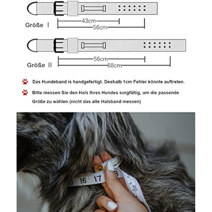 Dog Collar for Large Dogs - 5 cm Wide Collar with Handle for Extra Large Dog Breeds, Black, Soft Padded Neoprene Nylon Dog Collar for Large Dogs, Big Dog Collar 43-56 cm