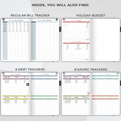 Clever Fox Budget Book 2.0 – Financial Planner & Expense Tracker Notebook. Monthly Budgeting Money Organizer. Compact, 13.5x19cm (Black)