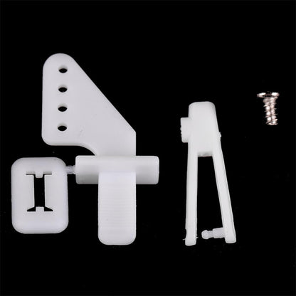 VOANZO 20PCS Micro RC Airplane Control Horn Set with Nuts U-Shaped Control Horns for Foam Fixed Wing Aircraft DIY Adjustable Linkage Rods for Rudder
