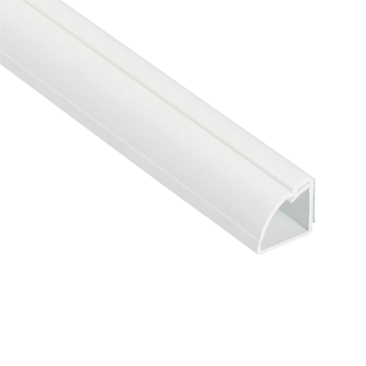 D-Line Quarter Round Cable Trunking, Quadrant Cable Cover, Paintable, Self-Adhesive Wire Cover, Corner Floor Trim, Cable Management - 22mm (W) x 22mm