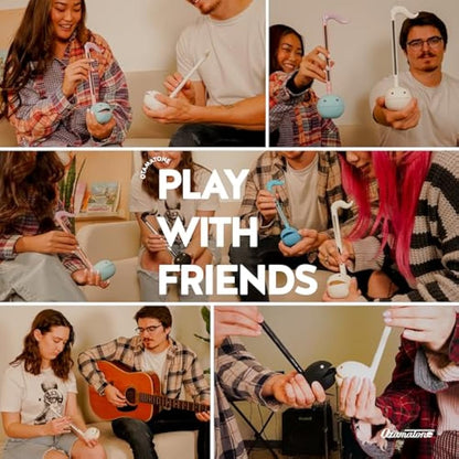 Otamatone Regular Black Japanese Electronic Musical Instrument, Portable Touch Sensitive Digital Music Instruments Synthesizer, Fun Cool Kids Teens Adults Birthday Christmas Toy Song Game Stuff