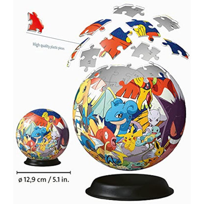 Ravensburger Pokemon 3D Jigsaw Puzzle Ball for Kids Age 6 Years Up - 72 Pieces - No Glue Required for Boys and Girls