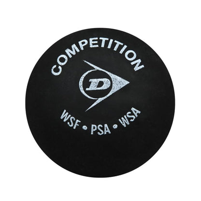 Dunlop Squash Balls Competition Yellow, 12 Balls, for Beginners and Advanced Players ? slow speed