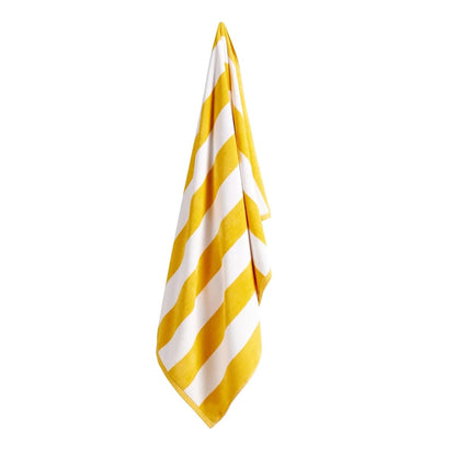 Christy Cabana Stripe Beach Towel | Extra Large | Sand Free | 100% Cotton | Luxury Super Soft Velour Front | Quick Dry Towelling Rear