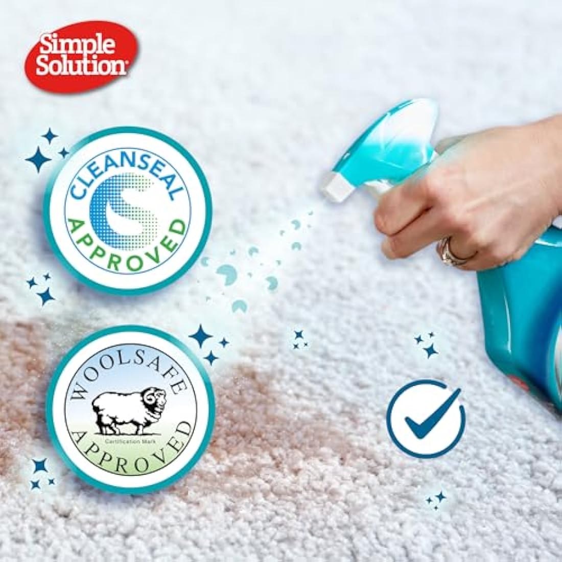 Simple Solution Extreme Cat Stain and Odour Remover, Enzymatic Cleaner with 3X Pro-Bacteria Cleaning Power - 500ml