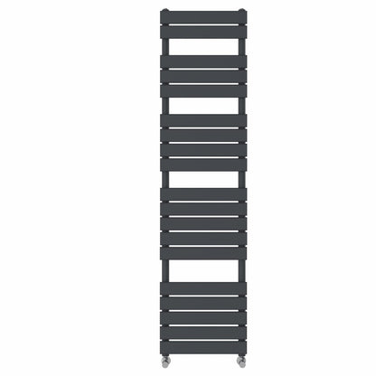 NRG Flat Panel Bathroom Heated Towel Rail Radiator 1800 x 450mm Anthracite