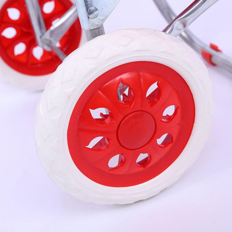 SHINEOFI 4 Pcs Replacement Trolley Wheels 6.30In Casters for Shopping Cart and Luggage Cart Accessories Durable Universal Caster Set for Smooth