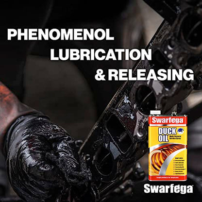 Swarfega Duck Oil Multi-Purpose Lubricant, Rust Protector, Releases Rusty Bolts, Light Degreaser, Silicone Free, 5L Can