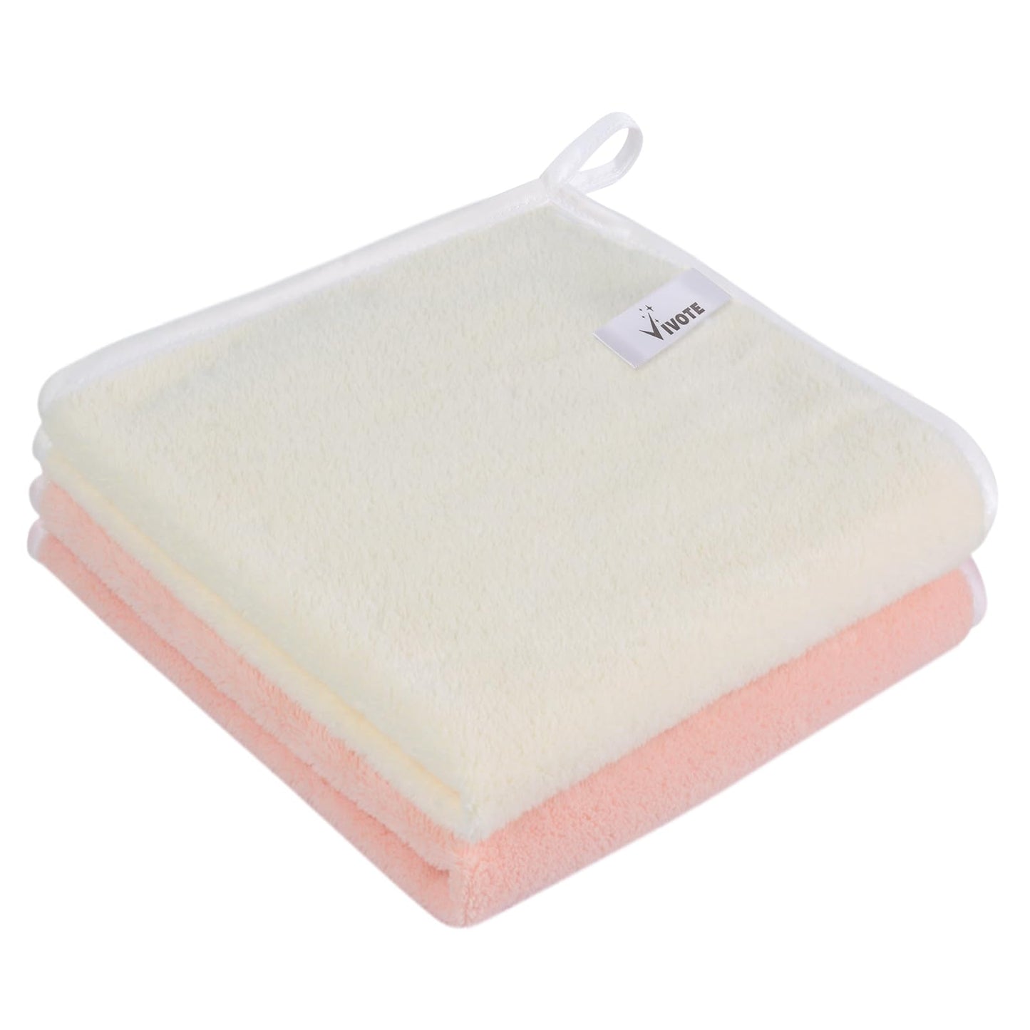 VIVOTE Microfiber Hand Towel for Bathroom, Hand Towels with Hanging Loop