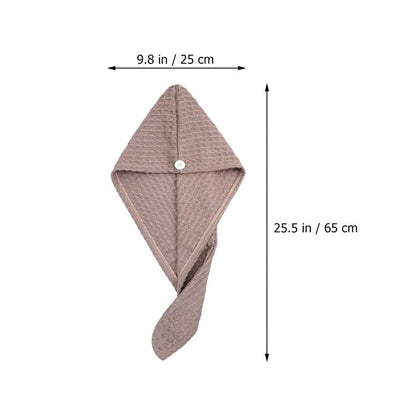 Beavorty 2 pcs Water Absorbent Hair Caps Hair Drying Wraps for Quick Drying Supple Shower Hat for Long Short Curly Straight Permed or Dyed Reduces