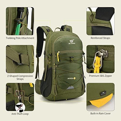 SKYSPER Rucksack 35L Hiking Backpack, Lightweight Travel Backpack Camping Trekking Backpack for Men Women