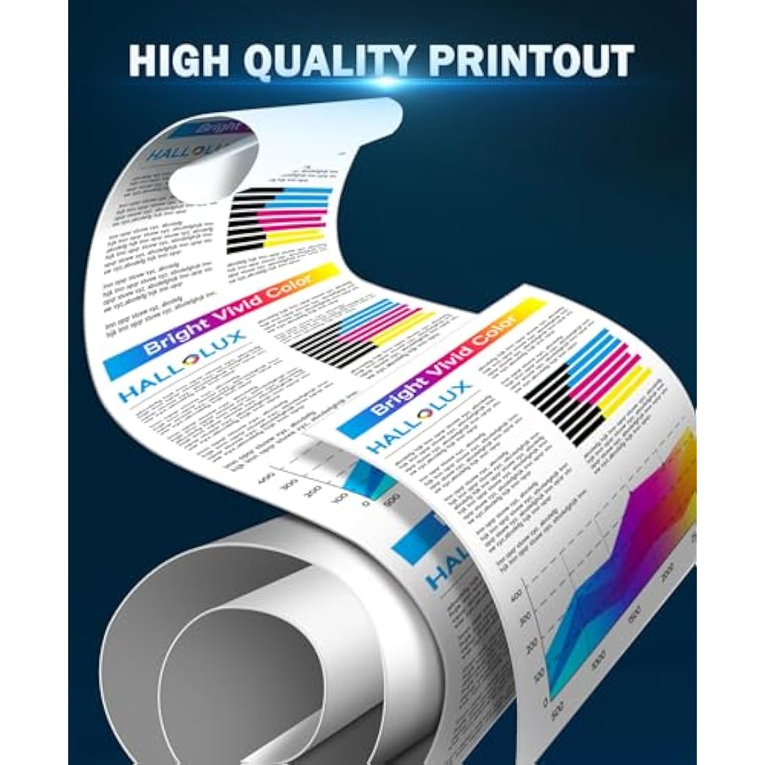 HALLOLUX 207A Toner with Chip Compatible with HP 207A 207X for Color Laserjet Pro MFP M283fdw M283fdn M282nw for Color Laserjet Pro M255dw M255nw W2210A W2211A (Black Cyan Magenta Yellow, 4 Pack)