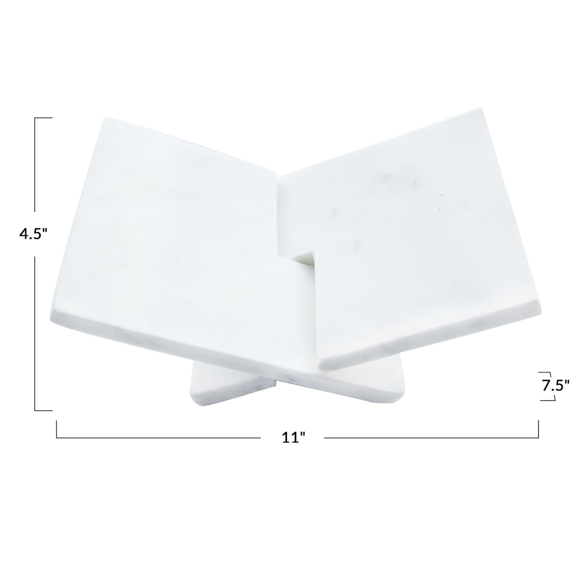 Bloomingville Decorative Marble Book Holder, White