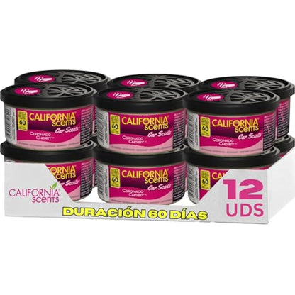 California Car Scents Coronado Cherry Air Freshener Home Van Office Taxi X 12