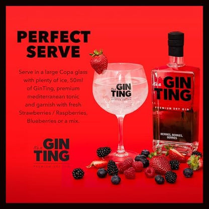 GinTing Berries, Berries, Berries | Flavoured Gin 70cl | London Dry Gin with Delicious Berry and Fruit Gin Twist – Packed with Strawberry, Blueberry, Blackberry & Raspberry Gin Botanicals