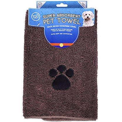 World of pets Super Absorbant Micofibre Pet Towels for Dogs, 2 Count (Pack of 1)