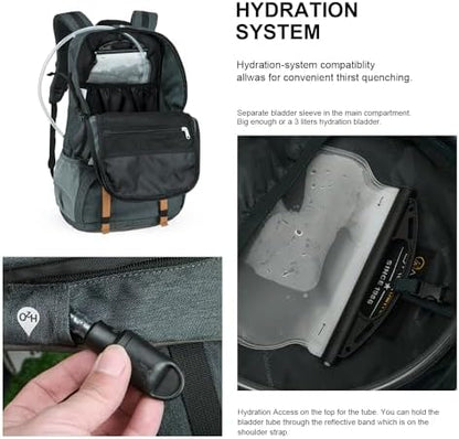 MOUNTAINTOP 40L Hiking Backpack Water Resistant Mens Women Rucksack for Trekking, Traveling, Camping, Cycling, Climbing