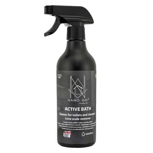 NANO GO Active Bathroom Cleaner 500ml – Powerful Nano Silver Formula for Deep Cleaning Toilet, Sink, Shower & Tiles