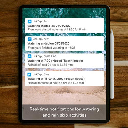 LinkTap G1S Wireless Water Timer & Gateway - Cloud Controlled Smart Tap Hose Timer & App, Remote Irrigation for Garden, Weather Awareness, Manual Control & Digital Lockout, 2 Year Battery Life, IP66